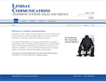 Tablet Screenshot of lindsaycommunications.net